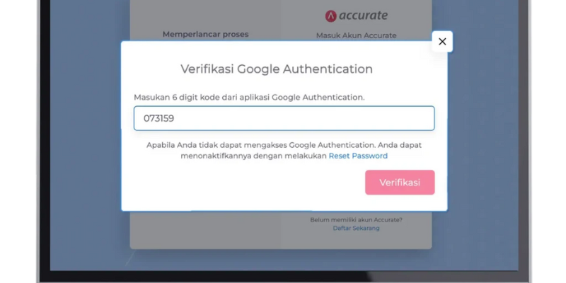 Cara Aktifkan FA dan Nonaktifkan Google Authenticator di Accurate Online ()