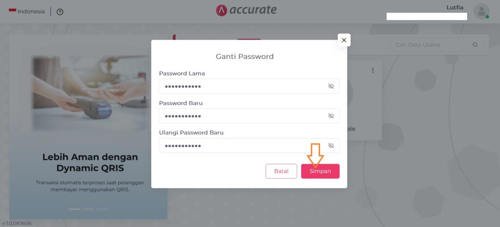 Cara Ganti Password Pengguna di Accurate Online