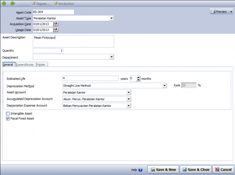 Cara Input Saldo Awal Fixed Asset di Accurate