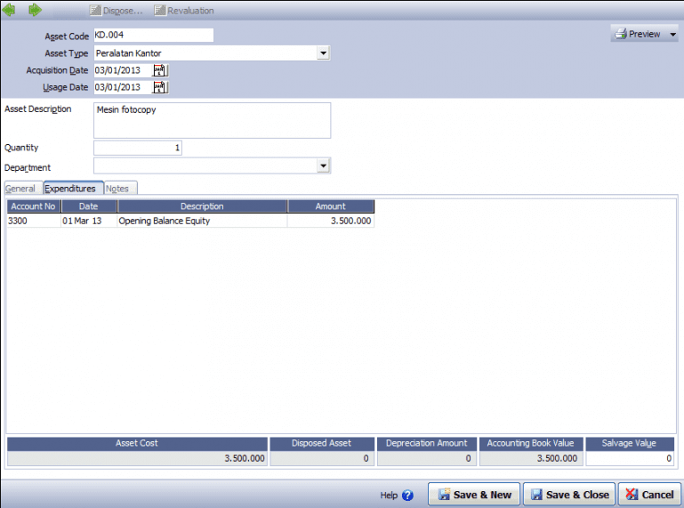 Cara Input Saldo Awal Fixed Asset di Accurate