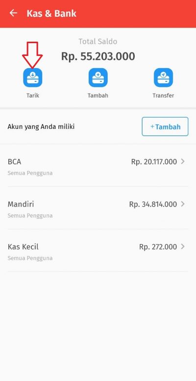 Cara Tarik Saldo Kas dan Bank di Accurate Lite