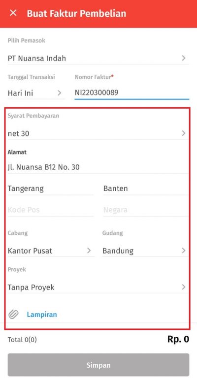 Cara Input Transaksi Pembelian Barang di Accurate Lite