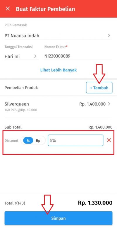 Cara Input Transaksi Pembelian Barang di Accurate Lite