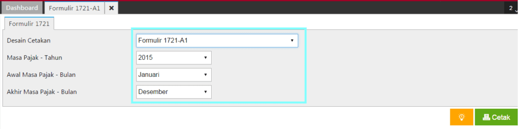 Cara Membuat Bukti Potong 1721 – A1 di Accurate Online