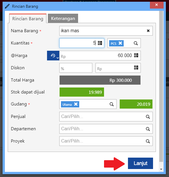 Cara Membuat Faktur Penjualan di Accurate Online Langkah