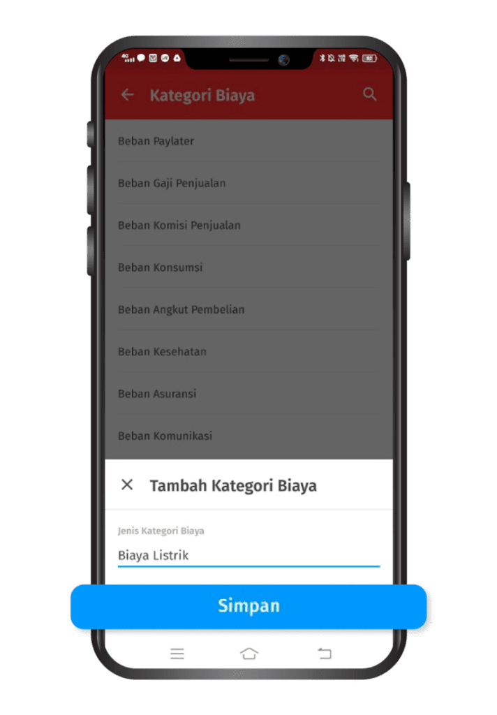 Cara Membuat Kategori Biaya Baru di Accurate Lite