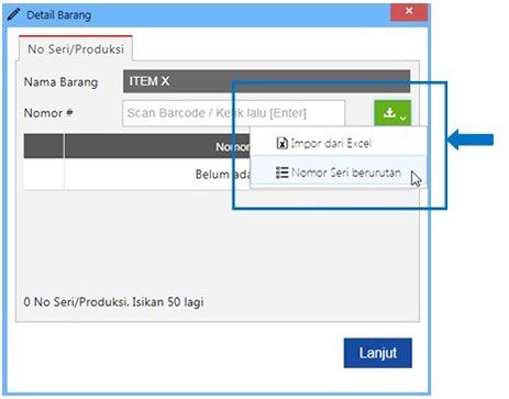 Cara Membuat Pengisian Nomor Seri di Accurate Online