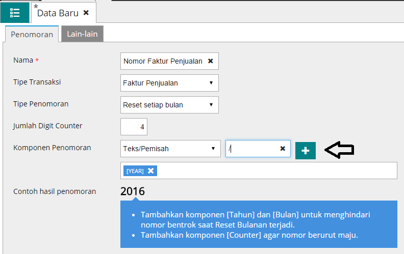 Cara Membuat Penomoran Accurate Online