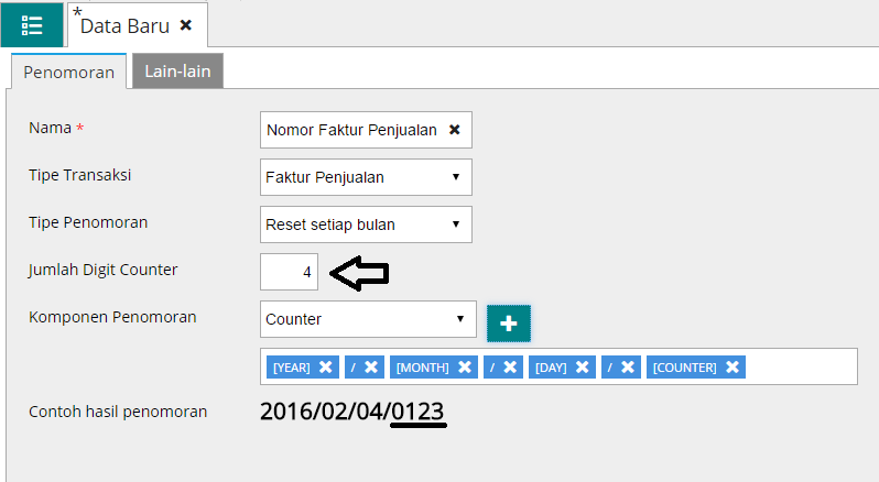 Cara Membuat Penomoran Accurate Online