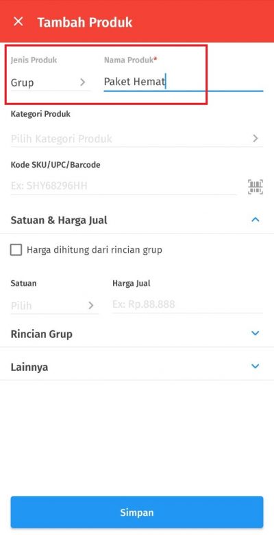 Cara Menambahkan Jenis Produk Grup di Accurate Lite