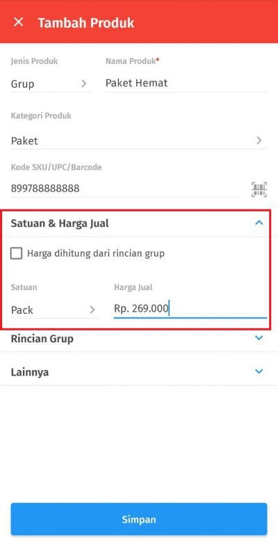 Cara Menambahkan Jenis Produk Grup di Accurate Lite