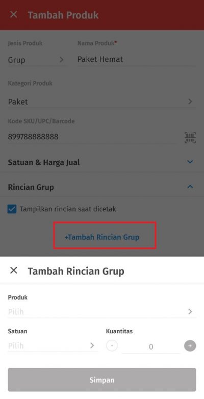 Cara Menambahkan Jenis Produk Grup di Accurate Lite