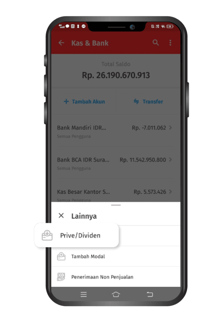 Cara Menarik Saldo Kas dan Bank di Accurate Lite