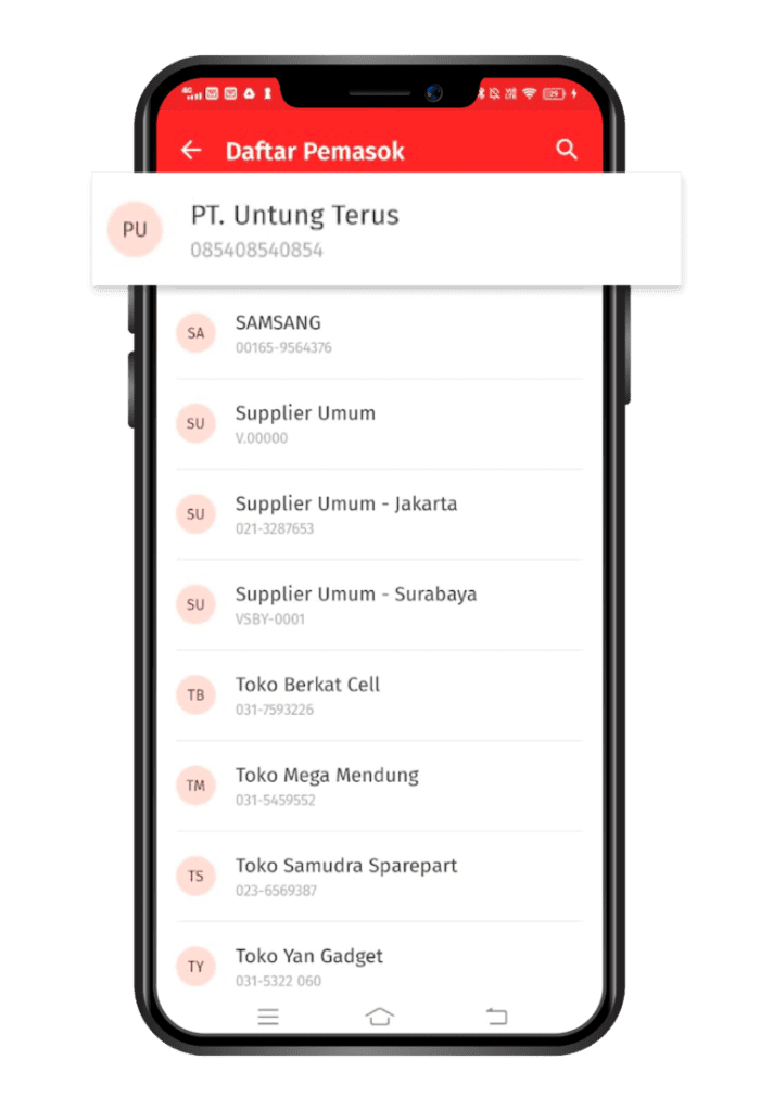 Cara Menghapus Data Pemasok di Accurate Lite