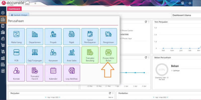 Cara Menghapus Period End di Accurate Online