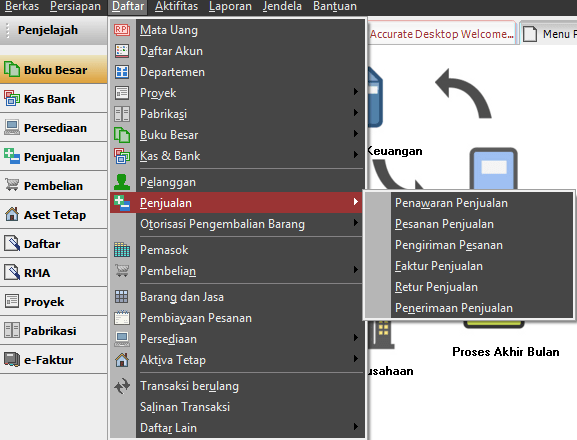 Cara Menghapus Transaksi di Accurate Gambar