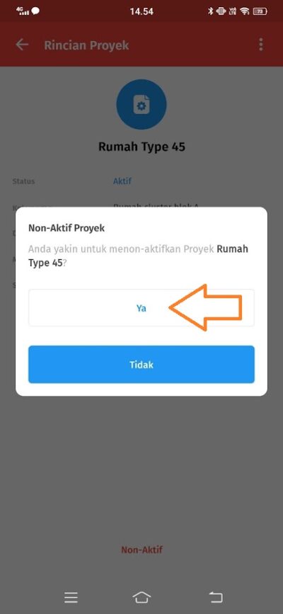 Cara Menonaktifkan Proyek di Accurate Lite