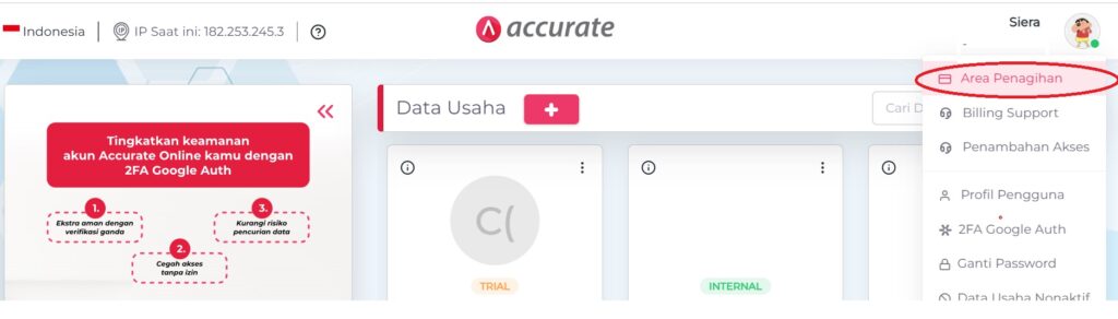 Cara Tambah Saldo di Accurate Online (Deposit Saldo)