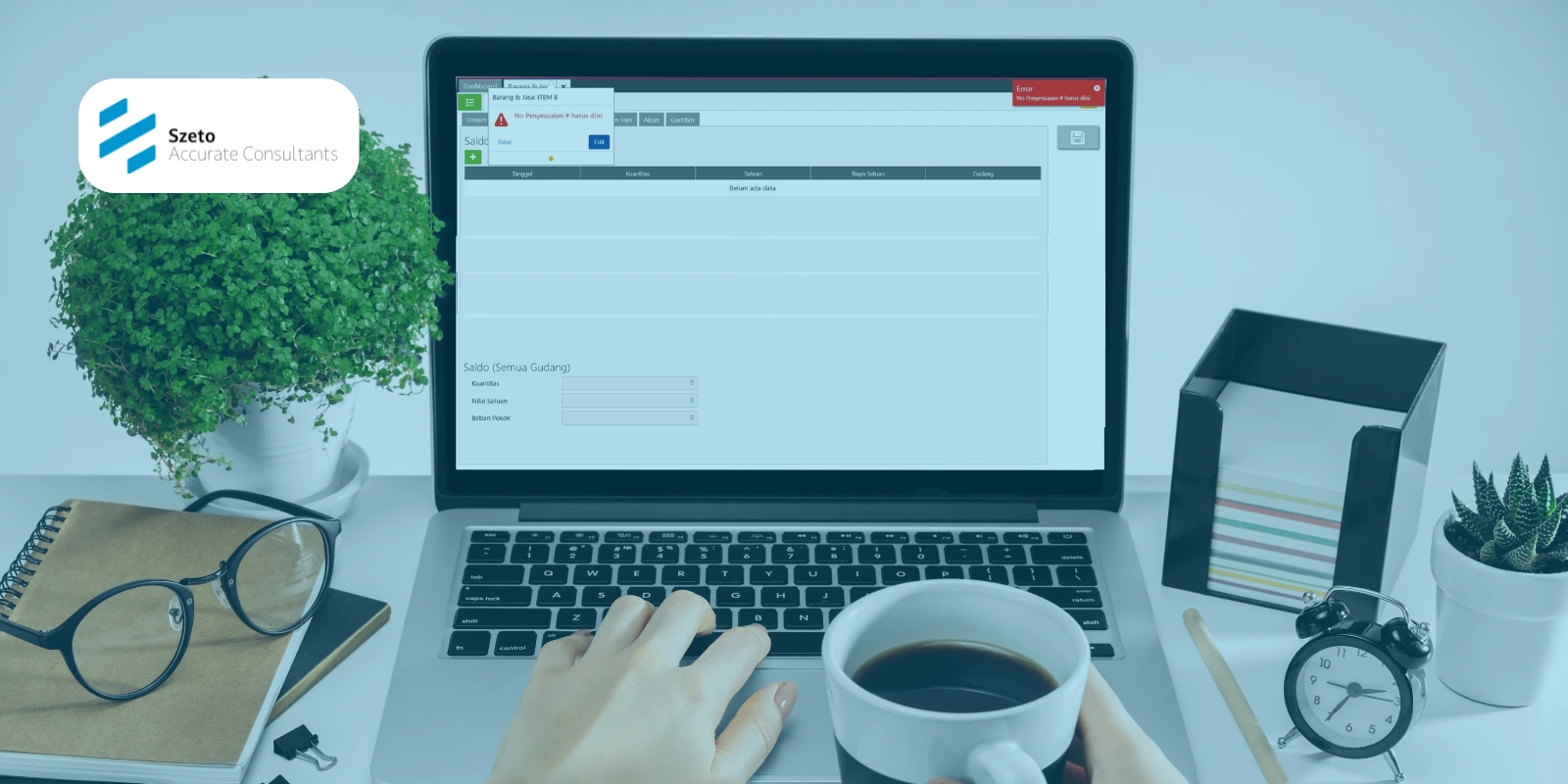 Error Input Saldo Awal Data Barang & Jasa Accurate Online