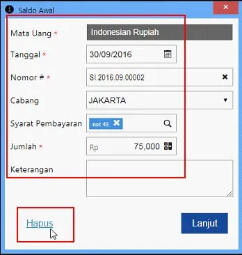 Error Menghapus Faktur Penjualan Pembelian Accurate Online