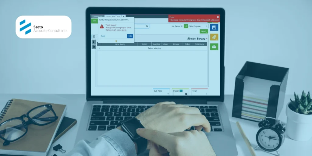 Error Menghapus Faktur PenjualanPembelian Accurate Online