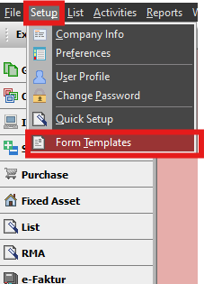 Fitur Form Template pada Accurate