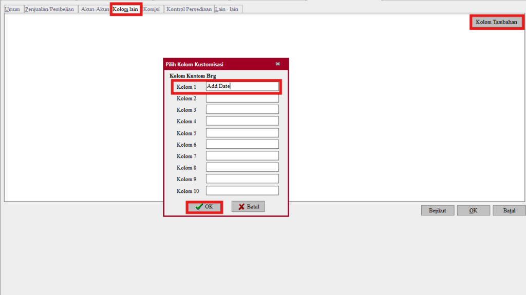 Input dan Filter Barang Baru di Accurate dengan Atribut