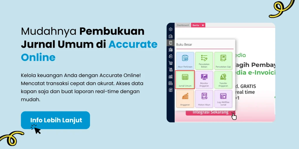 Landingpage Jurnal Umum Accurate Online