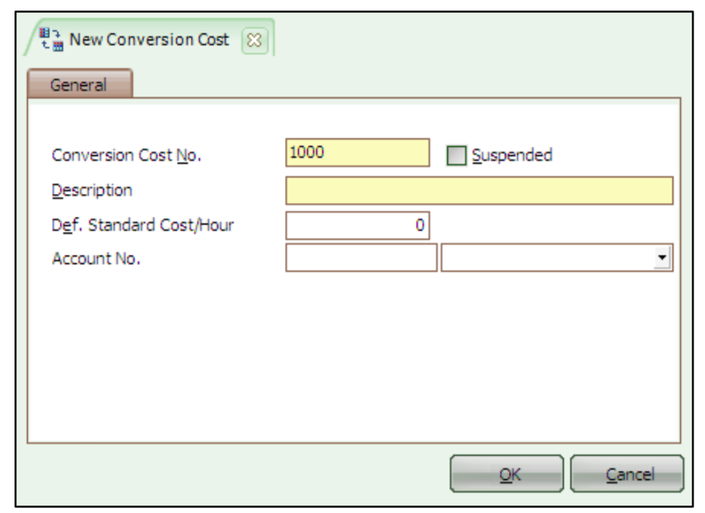 Membuat Conversion Cost di Aktivitas Manufaktur Accurate