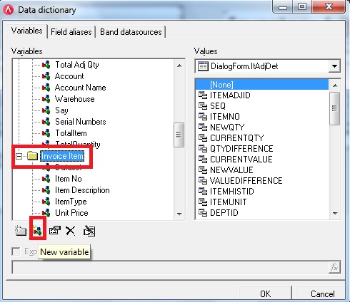 Total Amount di Template Item Transfer di Accurate