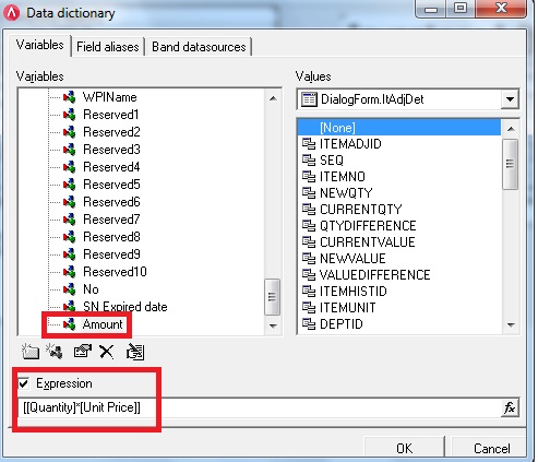 Total Amount di Template Item Transfer di Accurate