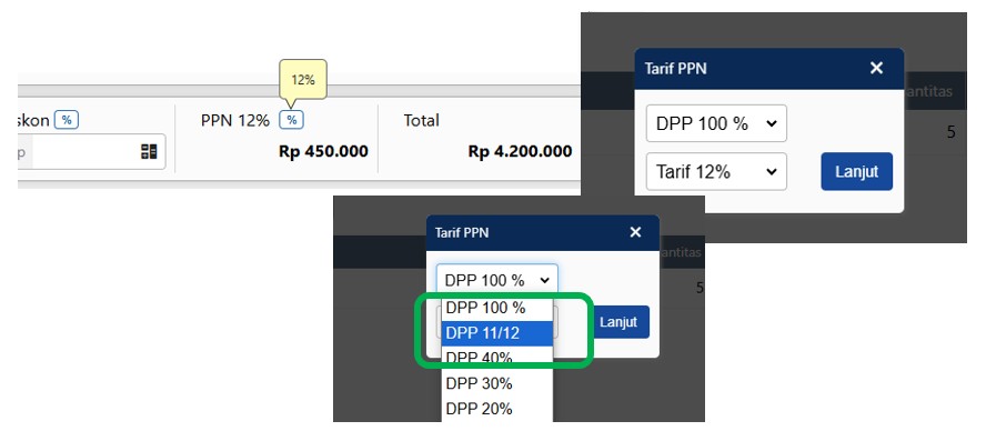 Transaksi Penjualan PPN % dan Ekspor XML di Accurate Online