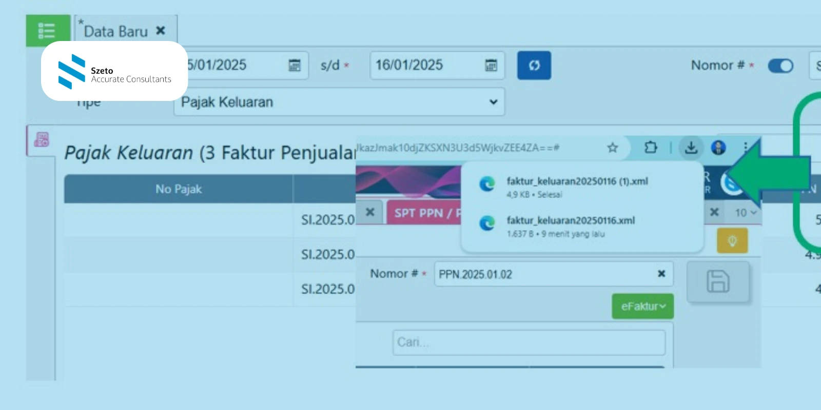 Transaksi Penjualan PPN dan Ekspor XML di Accurate Online