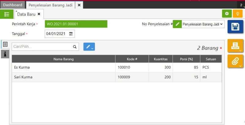 Cara Membuat Penyelesaian Barang Jadi di Accurate Online