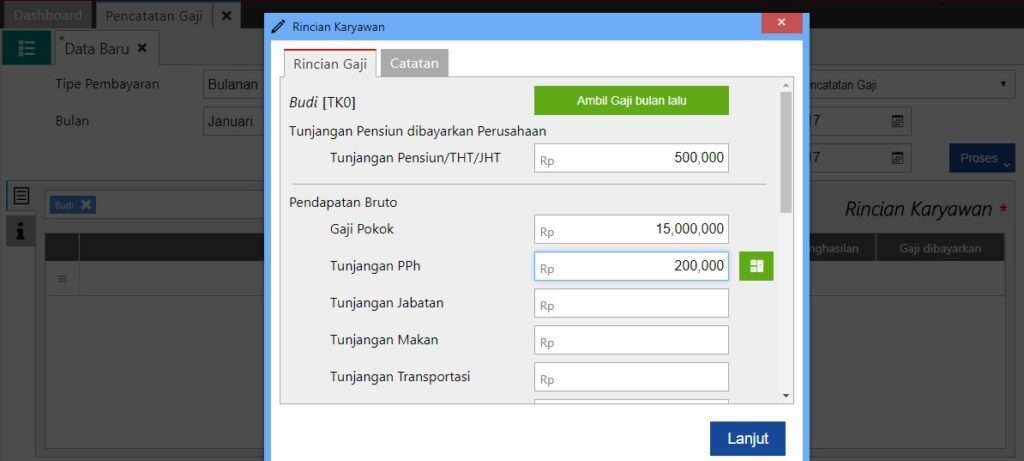 Cara Mencatat Beban Gaji di Accurate Online