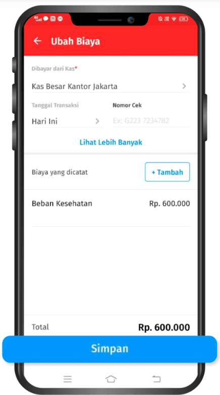 Mengubah Catatan Biaya Pengeluaran di Accurate Lite